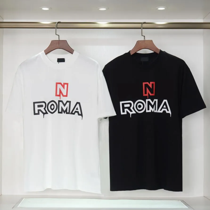 

Designer Mens T Shirts Summer Breathable Tops Men Tshirts with Letters Fashion Shirt Unisex High Street Casual Top Tees Size S-2XL