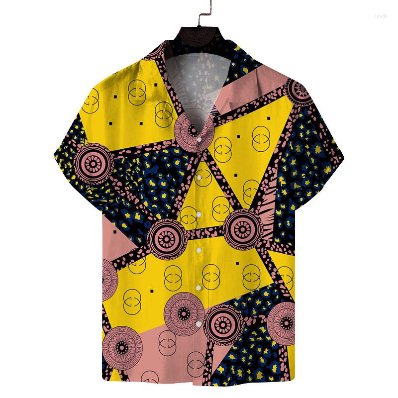 

Men' Casual Shirts Loose Breathable 3d Print Trendy Cool Fashion Hawaiian Beach Party Tops Short Sleeves Summer Men, Gl22