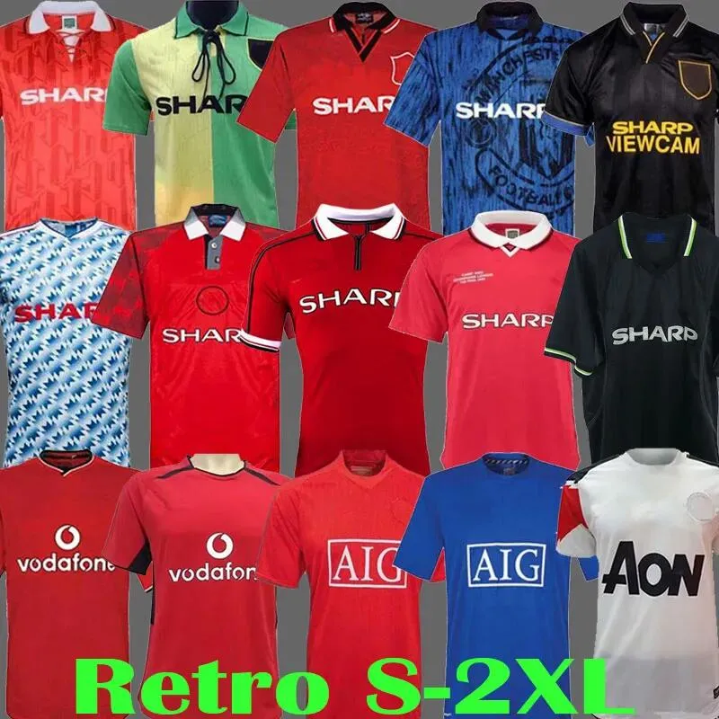 

Retro Version 1992 1994 UnitedS Soccer jerseys 1999 2000 01 finals football shirts 2002 Giggs SCHOLES BECKHAM RONALDO Manchester Vintage 1990 1998 CANTONA KEANE, 96/98;home