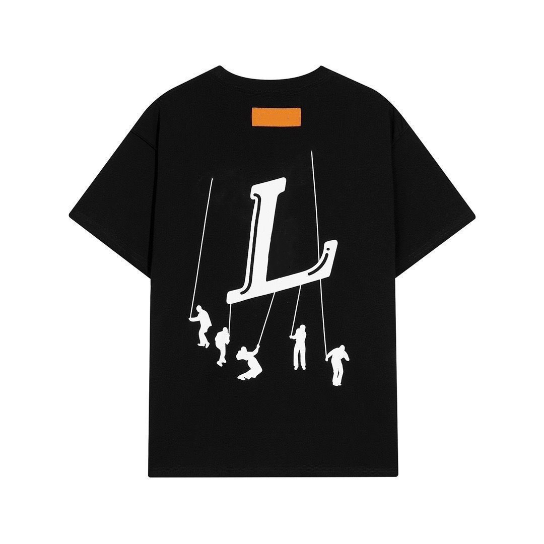 

2023 Designer Men's T-shirt Ink 3D Parachute Logo Short Sleeve Round Neck Loose Casual Versatile Men's and Women's Short Sleeve Asian Size