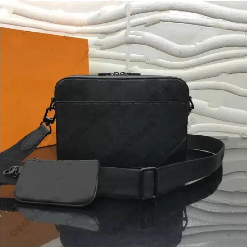 

M69827 Duo Shadow Leather Messenger Set Bag SPRINTER Soft Mono Mens Crossbody 2pcs Bags Man Shoulder Bag Embossed Purse Cross Body, Blue