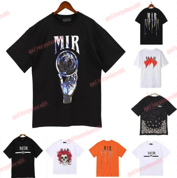 

2023 Designer Tide Brand A miri Men's T-Shirts Fashion Casual Crewneck Graffiti Tees Short Sleeve Luxury Hip Hop Streetwear Cotton Pigeon Print T-shirt Size S-XL, Add postage