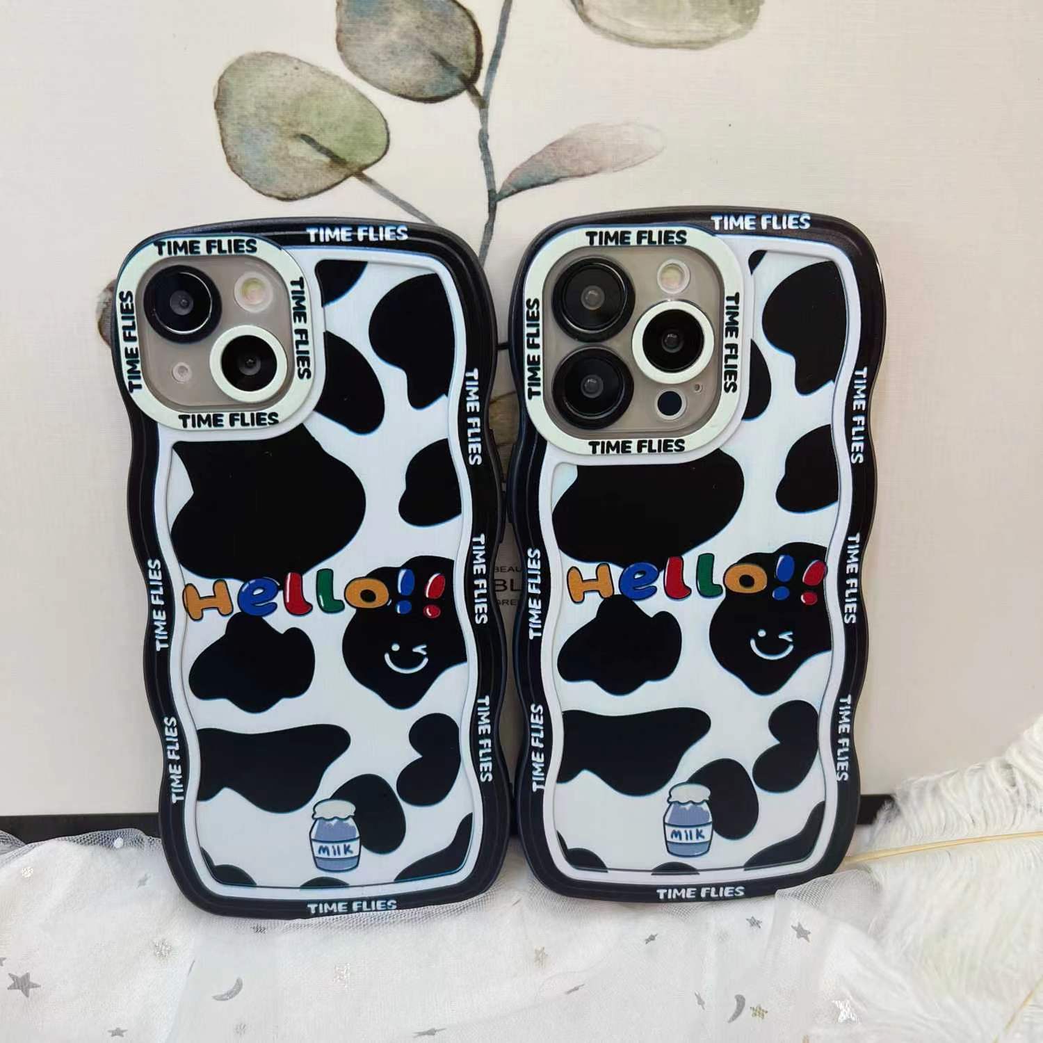 

Designer Phone case Cartoon milk print phone iPhone 14 13 12 Pro 11 14 Soft shell anti-drop phone case, Customize
