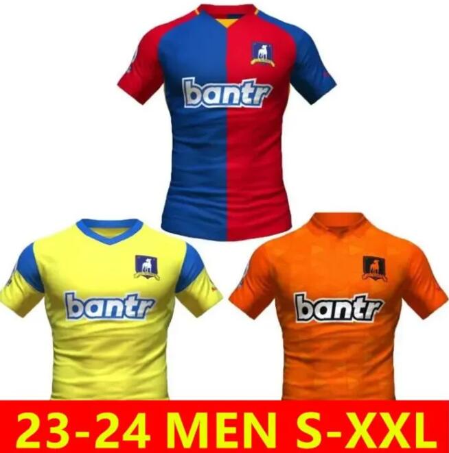 

23/24 New Blue Red Blue Orange AFC Richmond Men Soccer Jersey 2023/2024 Home and Away AFC Richmond OBISANYA Adult Jersey, 23 away