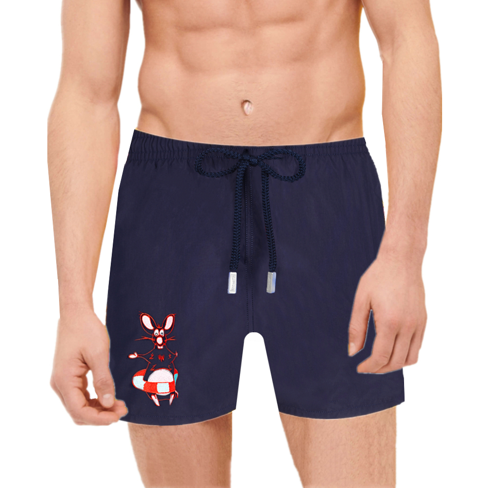 

Vilebrequin spandex shorts MEN SWIMWEAR HERRINGBONES TURTLES Summer Casual Shorts Loose fit version 28 ONHA, Tomato