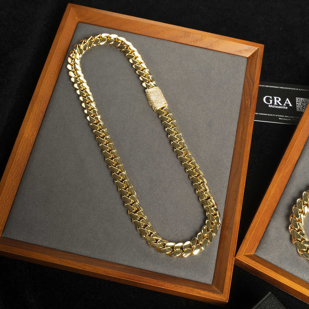 

Wholesale Choker 18k Gold Custom Gold Cuban Link Chain 24k Gold Cuban Miami Chain 20mm Miami Cuban Chain Necklace