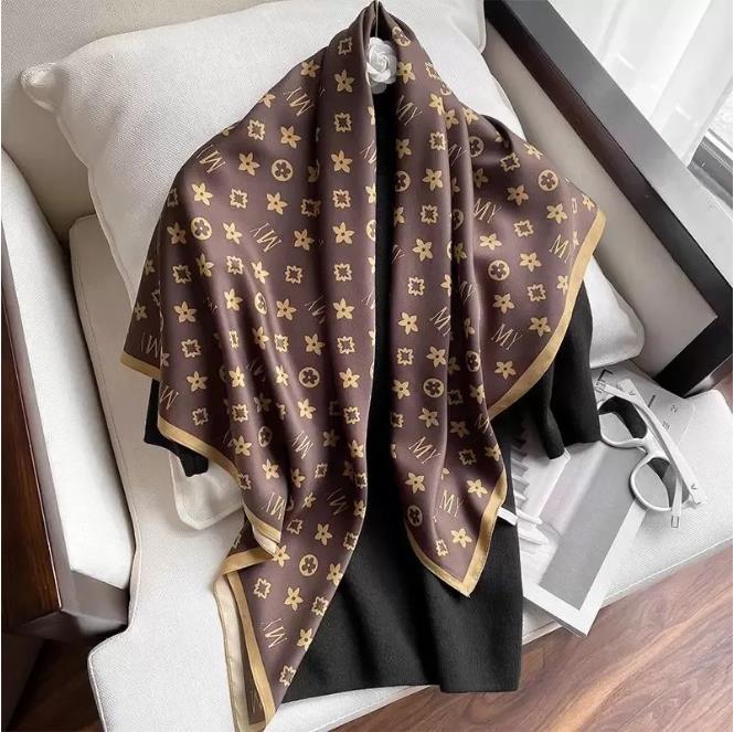 

Silk Scarf Women Fashion Foulard Satin Shawl Scarves Big Square Hair Head Bandana Hijab Handkerchief