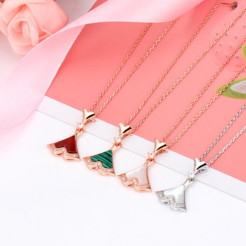 

Pendant Necklaces Gold Color Elegant Crystal Choker Fashion Roman Digital For Women Jewelry