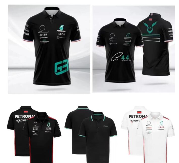 

F1 racing polo shirt summer new lapel body shirt the same style custom