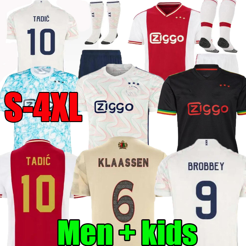 

XXXL 4XL TADIC 23 24 Soccer Jerseys BASSEY BERGHUIS Third black Kit BERGWIJN CRUYFF 2023 away white football shirts men  uniforms aJaXS 21 22 23 special jersey, 23/24;home