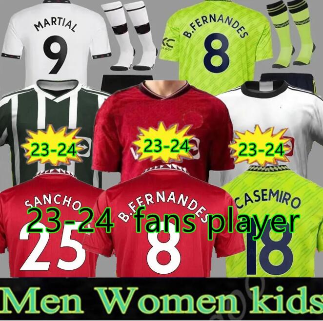 

3XL 4XL 23 24 RASHFORD SANCHO CASEMIRO soccer jerseys GARNACHO Fans Player version FERNANDES ANTONY MancHEstErS MANS UTDS football shirt WOMEN kit 2023 2024 kids set, 15