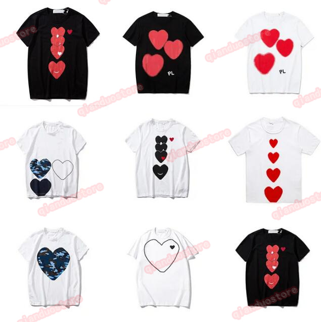 

Play Mens T Shirt Designer CDG Embroidery Red Heart Commes Des Shirt Casual Women Shirts Badge Quanlity TShirts Cotton Short Sleeve Summer Loose Oversize Tee, A111