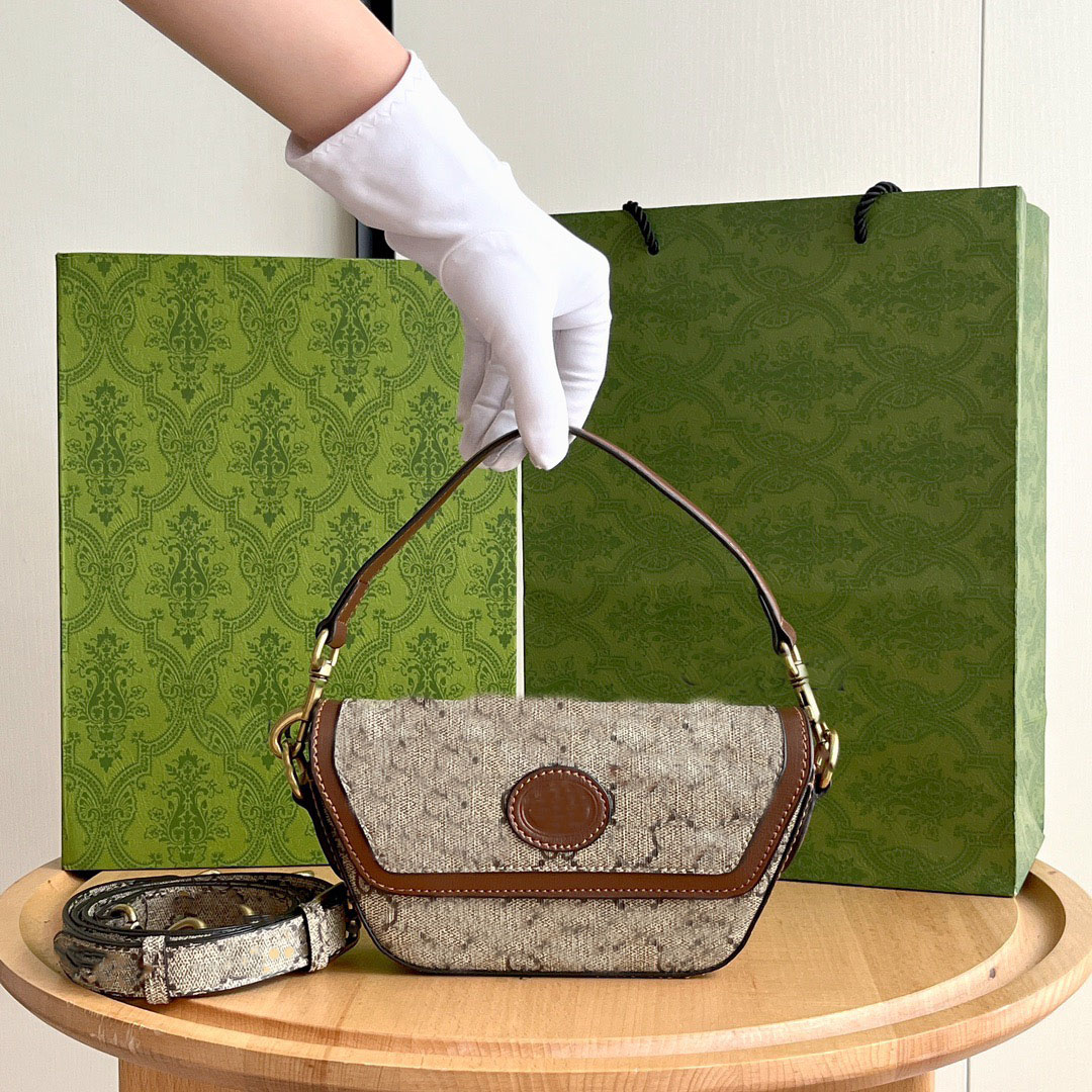 

23056 Designers bag monograms Handbags Fashions Steamer classics Messenger Handbag Fashion Brands Crossbody Bags Crescent package, Red