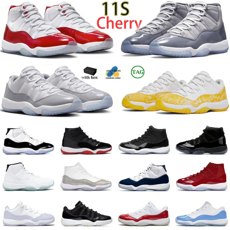 

with box jumpman 11s basketball shoes Cement Grey cherry Cool Grey Midnight Navy 11 Concord Gamma blue Jubilee Legend trainers sports sneakers size 36-47