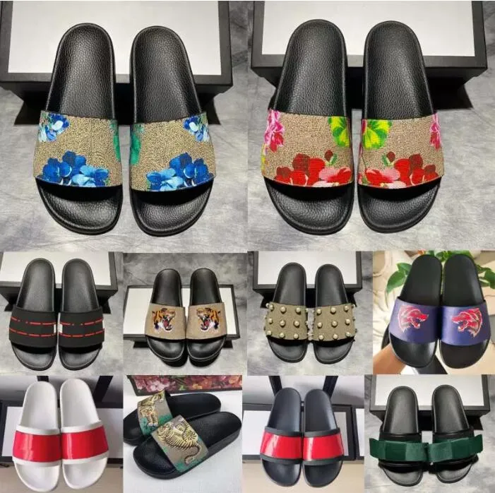 

Designer Luxury Slippers Men Women Wide Flat Shoes Slide Summer Fashion Sandals with Thick Sandal Slipper Flip Flops, Color 6