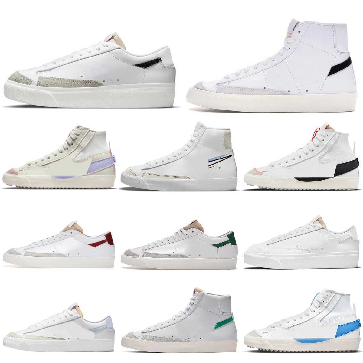 

Trainers Blazer Mid 77 High Casual Shoes Mens Women Designers Low Blazers OG Vintage Jumbo Black White Blue Red Indigo Pine Green Summit Arctic Punch Sail Gum Sneakers, Please contact us