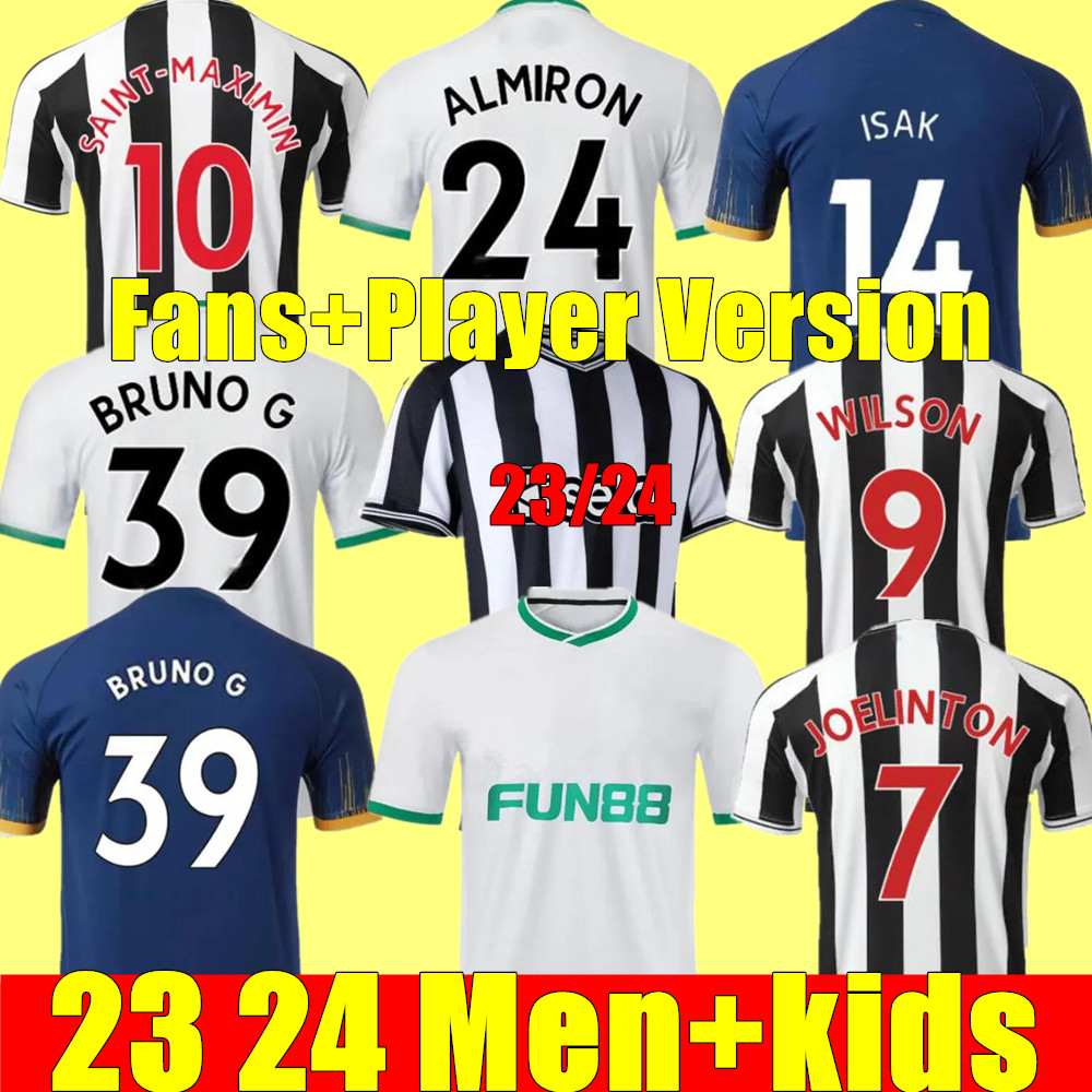 

23/24 NeWCasTLeS UnITeDS Soccer Jerseys Kids Kit 2023 2024 Football Shirt Training NufCs Home Away Third Child Set Fan Player Version BRUNO G. WILSON SAINT MAXIMIN ISAK, 22-23 adult home