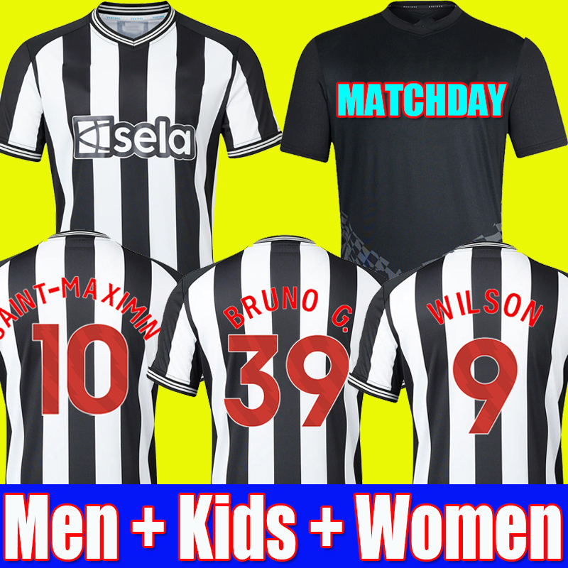 

23 24 Newcastle Soccer Jersey WOOD 2023 2024 BRUNO G. WILSON United SHELVEY ALMIRO TRIPPIER Football ShirtS MAXIMIN Men kits Kids, Away kids