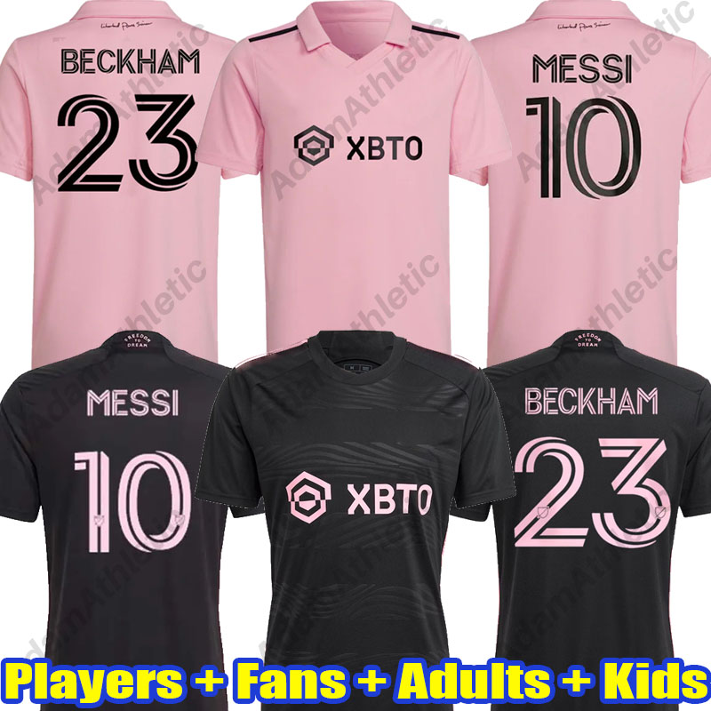

BECKHAM MESS1 Soccer Jerseys 23 24 MARTINEZ YEDLIN CAMPANA GREGORE Football Shirts kids kit player version, 22-23 pink kids
