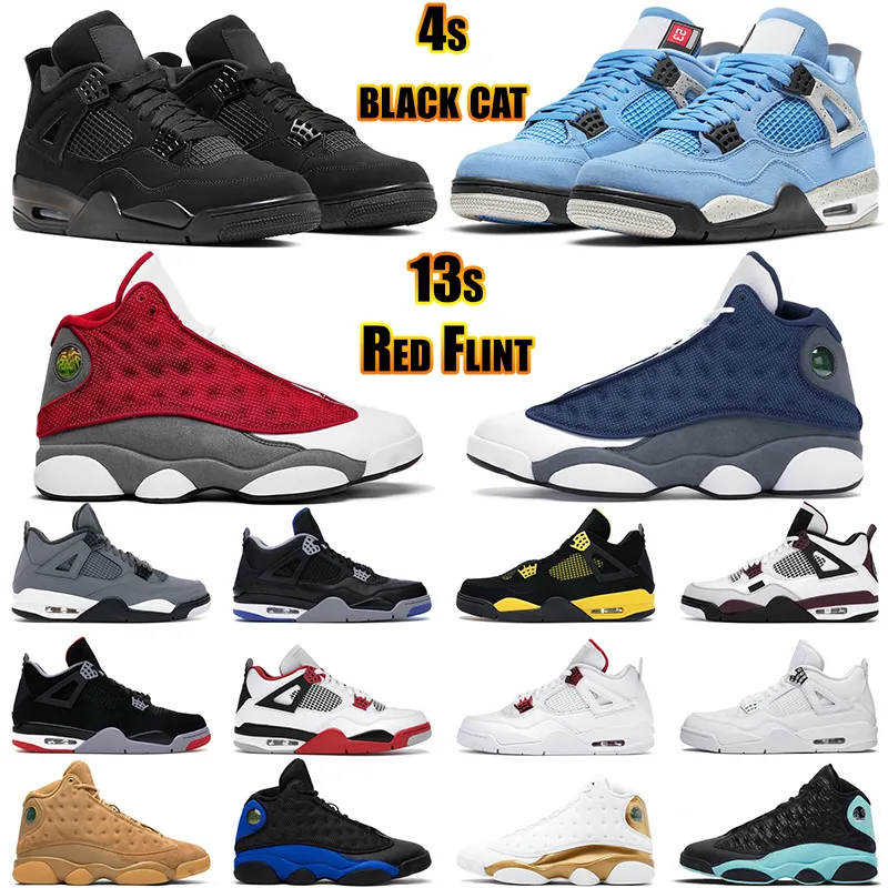 

Basketball shoes 4s jumpman men women 4 University Blue White Oreo Black Cat Red Thunder 13s Chicago Flint Lucky Green Defining Moment, Sail