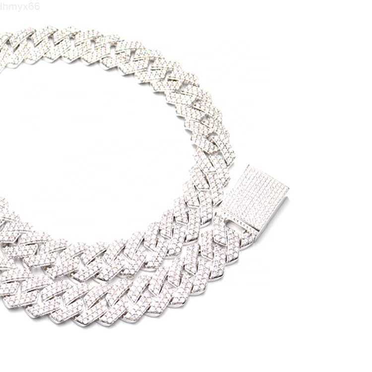 

Fine Jewelry Hip Hop 925 Sterling Silver with Vvs Moissanite Diamond Pass Diamond Tester