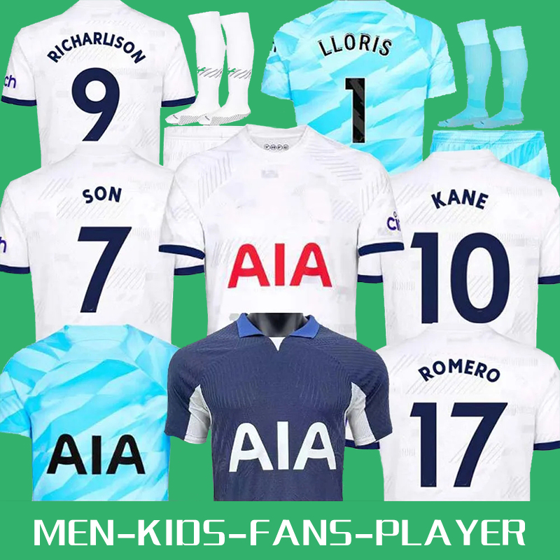 

Men KIDS 23 24 SON Soccer Jerseys 2023 2024 jersey Football shirt third LUCAS LLORIS ROMERO PERISIC KULUSEVSKI BENTANCUR KANE RICHARLISON PEDRO PORRO Fans, 2324 away aldult epl