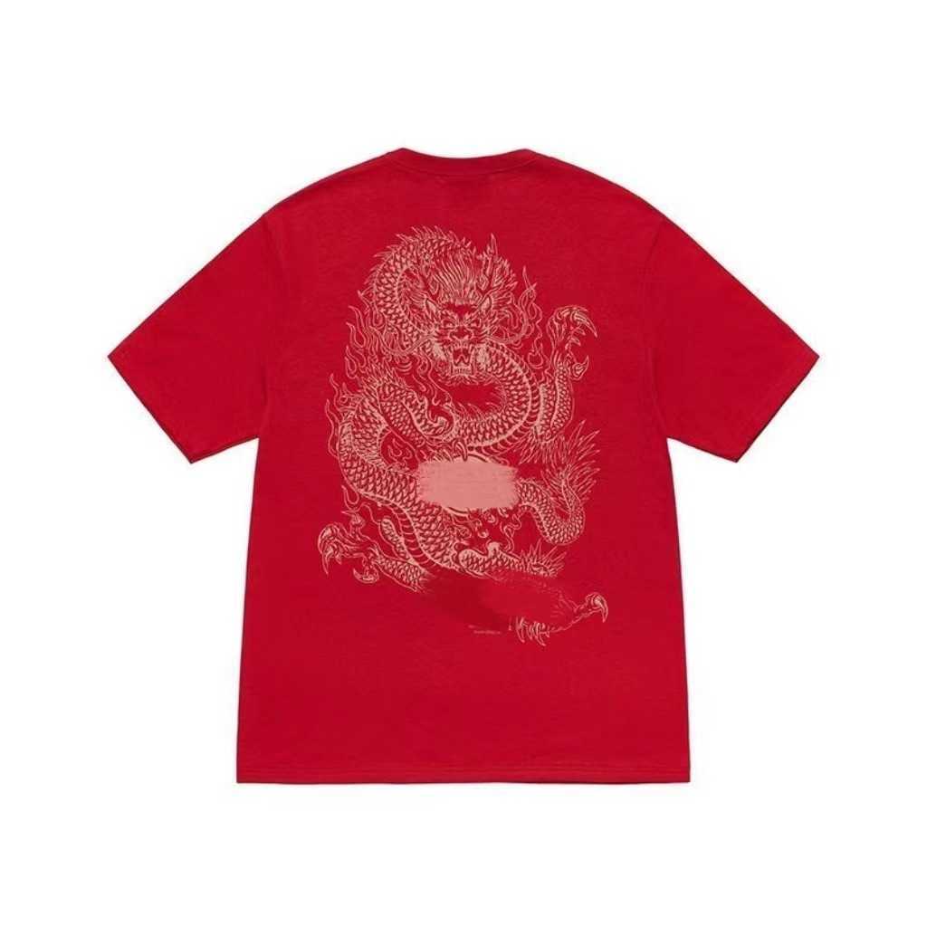 

23 New Shirt Stu Collection Pure stussys shirt Cotton t Ice Cream Short Sleeve Billiards Dice Swift Game Couple Fashion Loose and Versatile Tshirt