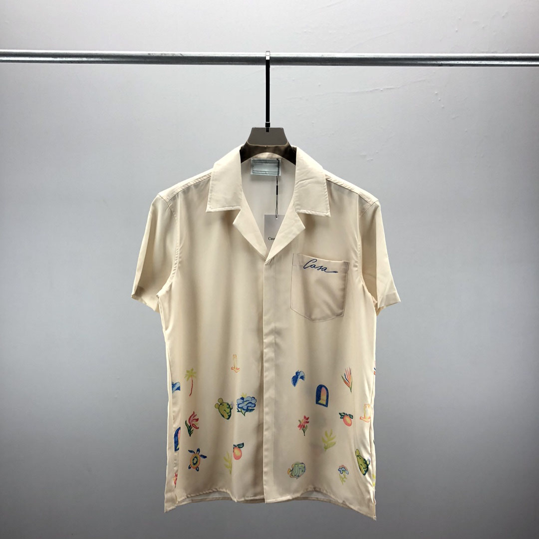 

2Men Designer Shirts Summer Shoort Sleeve Casual Shirts Fashion Loose Polos Beach Style Breathable Tshirts Tees ClothingQ189