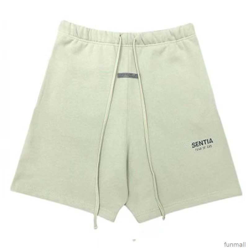 

Essentail Shorts High Stree Casual Loose Clothing Sports Short Cotton Fashion Letter Style Tide Knee Length Essentiel Sweatpants New Summer Clothing Mk6u, Beige