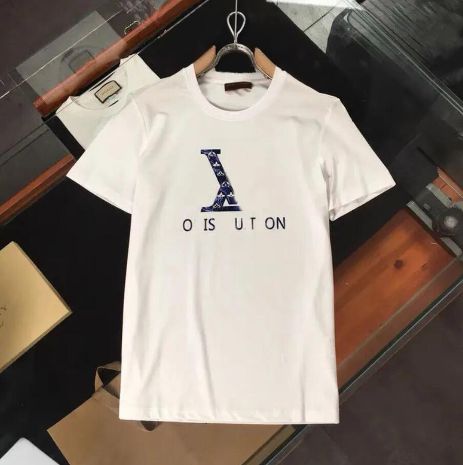 

2023 Designer Luxury Summer Mens T Shirt Casual Man Womens Tees With Letters Print Short Sleeves Top Sell Luxury Men Hip Hop Clothes Paris m-4XL#02 louise vutton viuton, White