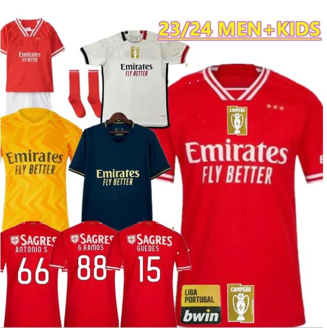

RAFA 22 23 24 Benfica soccer jerseys Neres G RAMOS 2023 2024 Away third Men kids kit Football shirt OTAMENDI Grimaldo Joao Mario Chiquinho GILBERTO GUEDeS 120 ANOS
