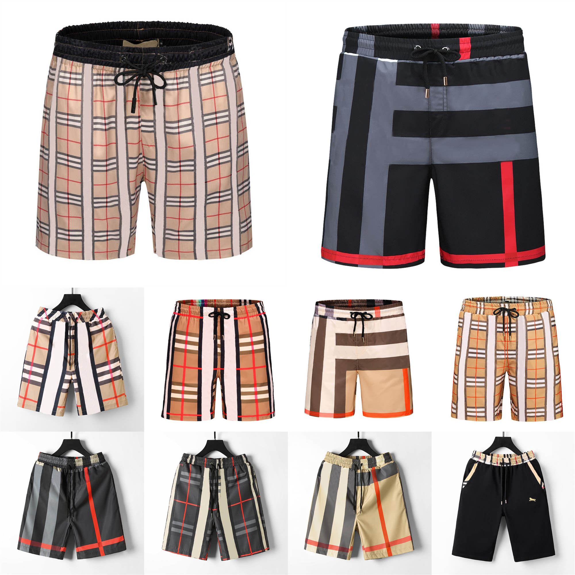 

New Mens Womens Designers Shorts Summer Fashion Streetwears Clothing Quick Drying SwimWear Printing Board Beach Pants Size M-3XL, White 52