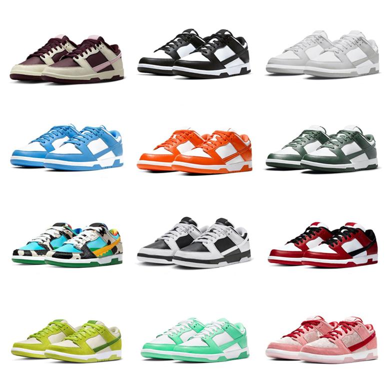 

2023 Men Women Shoes Sneakers Panda White Black Pink Grey Fog Rose Mens Outdoor Trainers