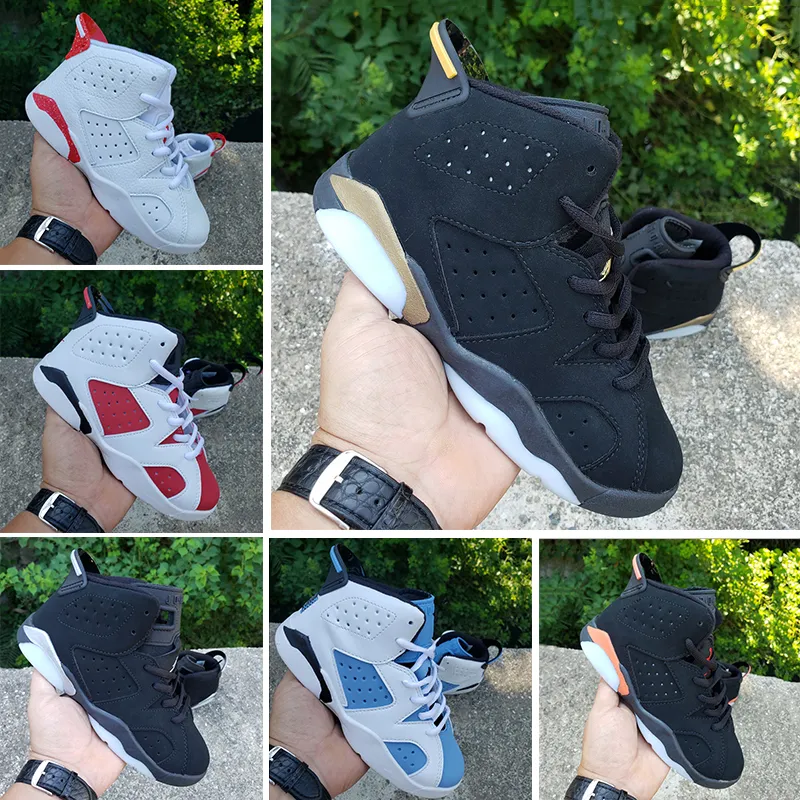 

6s 6 Kid shoes Children Preschool PS Athletic DMP UNC RED OREO Outdoor Baby designer sneaker Trainers Toddler Girl Tod Pour Enfant Sapatos i, Kid#4