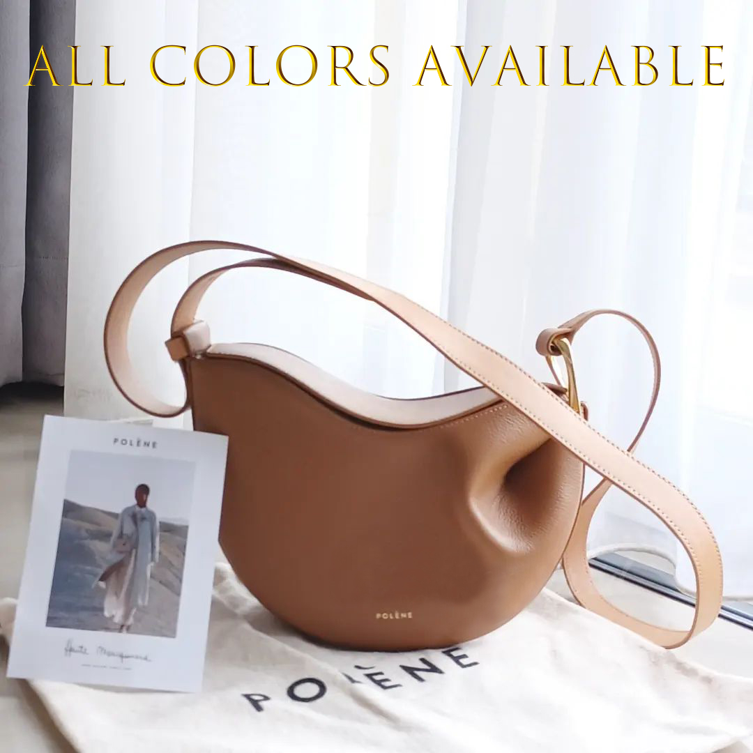 

Top quality sac Polene tonca travel handbag messenger bag 8 colors Leather tote clutch Designer Hobo Women Wallet cross body mens Shoulder dumpling bags polenes nano, Cream