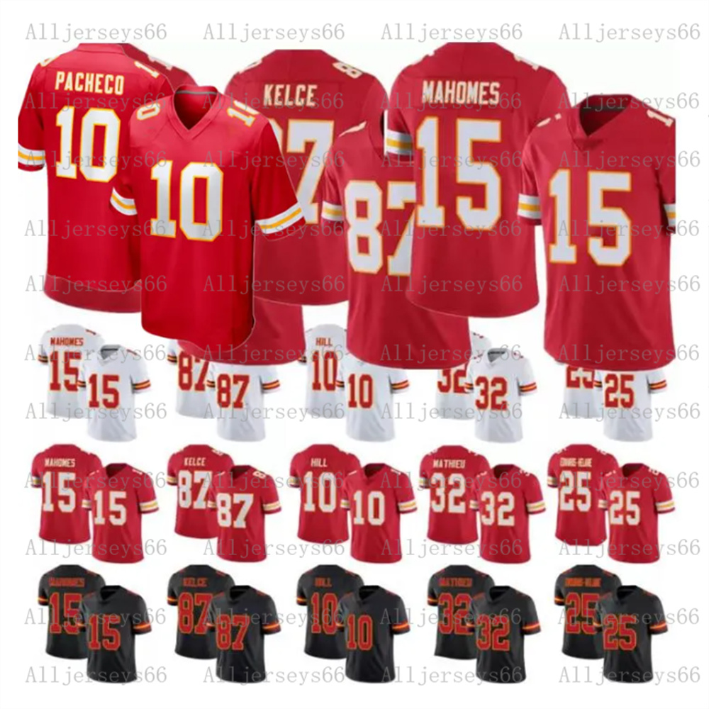 

Wholesale Patrick Mahomes Chiefes KC Football Jersey Chris Jones Kadarius Toney Isiah 10 Pacheco Bolton Reid Travis Kelce George Karlaftis Embroidery Jerseys, #15 mahomes