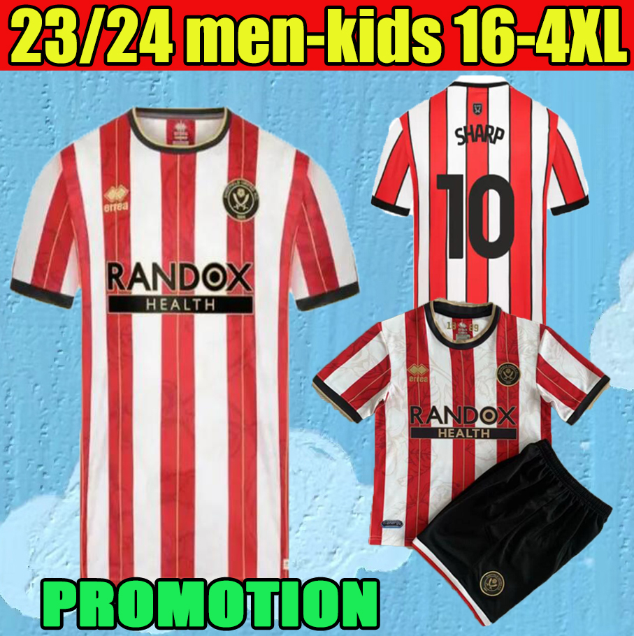

3XL 4XL SHEFFIELD Limited Edition PROMOTION soccer jerseys Sander Berge UNITED John Egan Rhian Brewster SHARP Special men kids football shirt home away, Fans