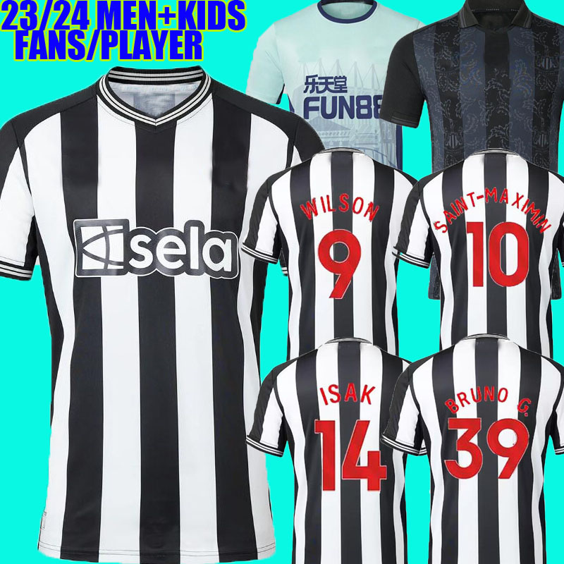 

23/24 NeWCasTLeS soccer jerseys Kids Kit 2023 2024 BRUNO G. WILSON SAINT MAXIMIN ISAK UnITeDS Football Shirt Training Goalkeeper Home Away Third Set Fan Player Version, Concept kit adult