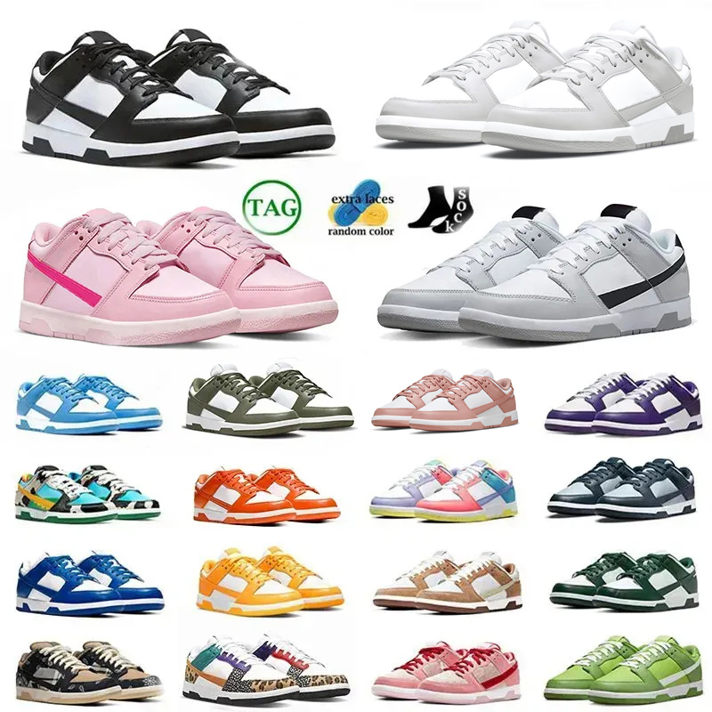 

Designers dunks low shoes panda triple pink Grey Fog men women running shoes UNC sail Medium Olive Team Green Glow Syracuse Laser Orange mens casual sneakers size 36-45, 43