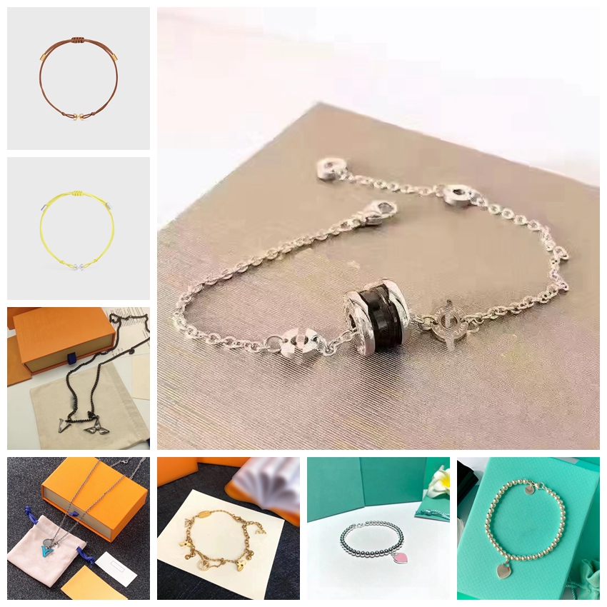 

Necklace Luxury Designer Necklace Floral bracelet Fashion Pendant Necklace Wedding Party Jewelry brand Necklace bracelet