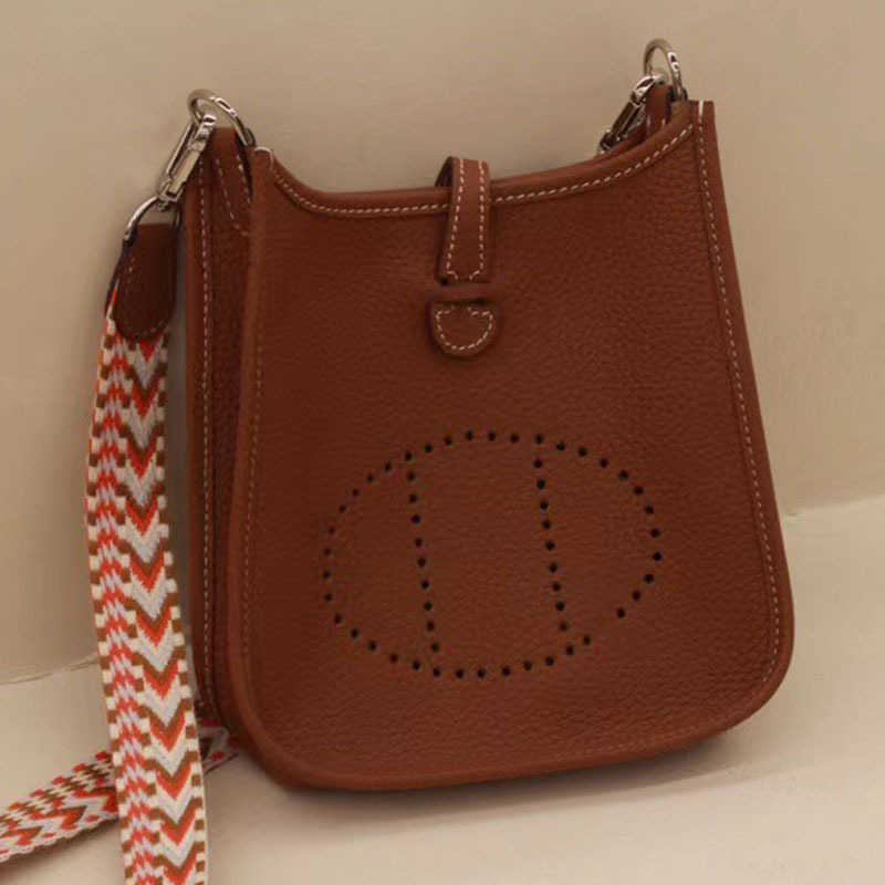 

Designer H Home bag Evelynn Versatile Casual and Cow Leather Bucket Bag Evelyns Lizhi High end Handheld One shoulder Crossbody Women's 1 2QZ1, 17