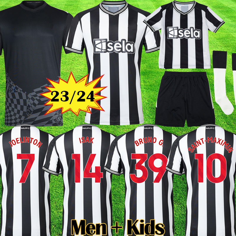 

23 24 Newcastle ISAK Soccer Jersey Pre Match Limited Edition BOTMAN 111 BRUNO WILSON JOELINTON NUFC Football Shirt MAXIMIN TRIPPIER Men kit Kids Equipment, Home