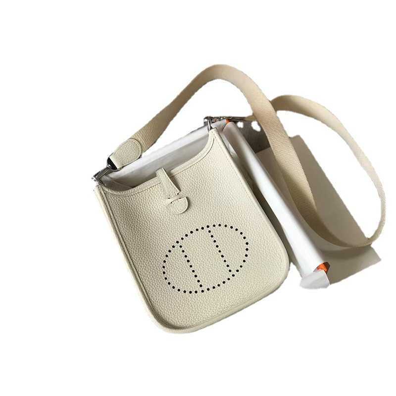 

Designer H Home bag Evelynn hand sewn 2023 wax thread Evelyns mini leather women's single shoulder messenger togo bucket 6P13, 29cm