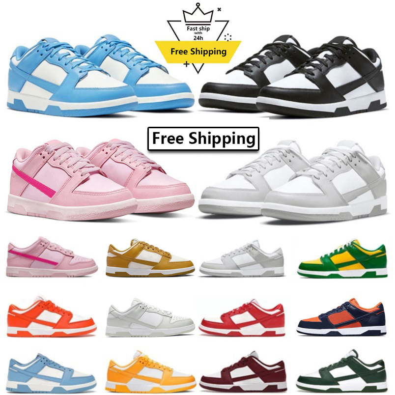 

free shipping Designer Shoes Sneakers for Men Women Panda White Black Grey Fog Photon Dust UNC Coast Triple Pink Michigan Green University Red Brazil laser orange GAI, Color#1