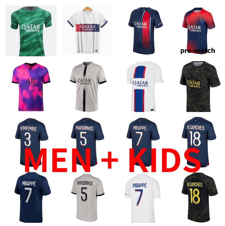 

maillot psgs MBAPPE HAKIMI soccer jerseys Vitinha N.Mendes 22 23 24 Maillots de football 2023 2024 MARQUINHOS VERRATTI men kids kit shirt uniforms HOMME Neymar Jr
