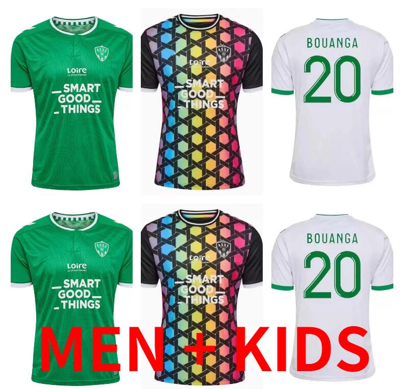 

2023 2024 MAILLOT DE FOOT AS Saints-Etienne soccer Jerseys MAN KIDS KIT Youssouf 23 24 ST Etienne KHAZRI BOUDEBOUZ AHOLOU asse FOOTBALL SHIRT