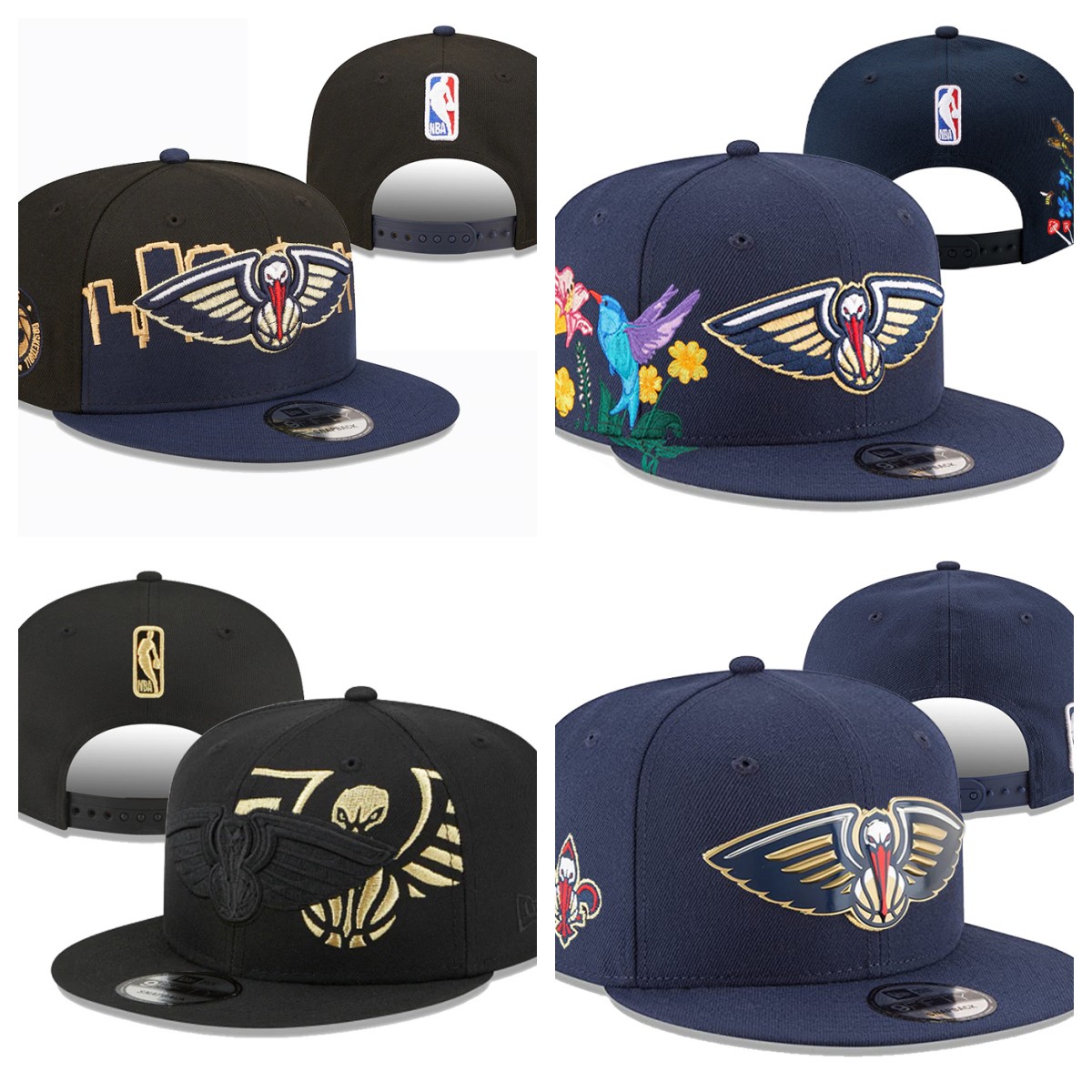

New Orleans''Pelicans''Ball Caps 2023-24 unisex fashion cotton baseball cap snapback hat men women sun hat embroidery spring summer cap wholesale, Gold