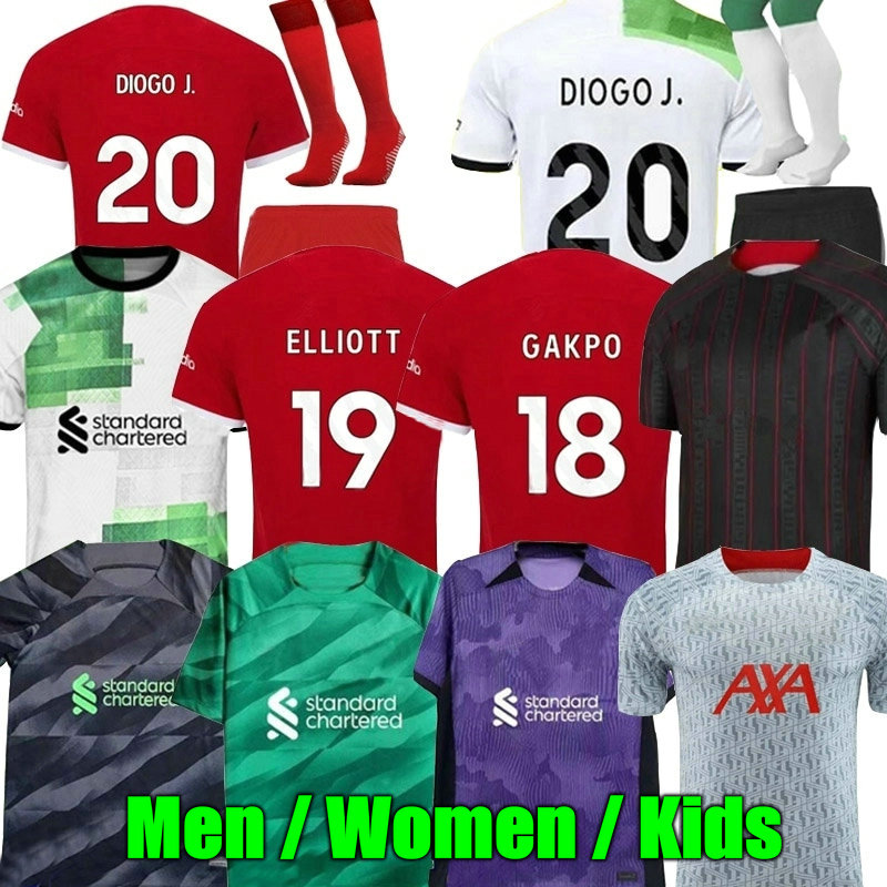 

23 24 MAC ALLISTER soccer jerseys DARWIN GAKPO 2023 Mohamed Luis DIaz Alexander Arnold football kit tops shirts men kids uniform A.BECKER goalkeeper, Gk kids