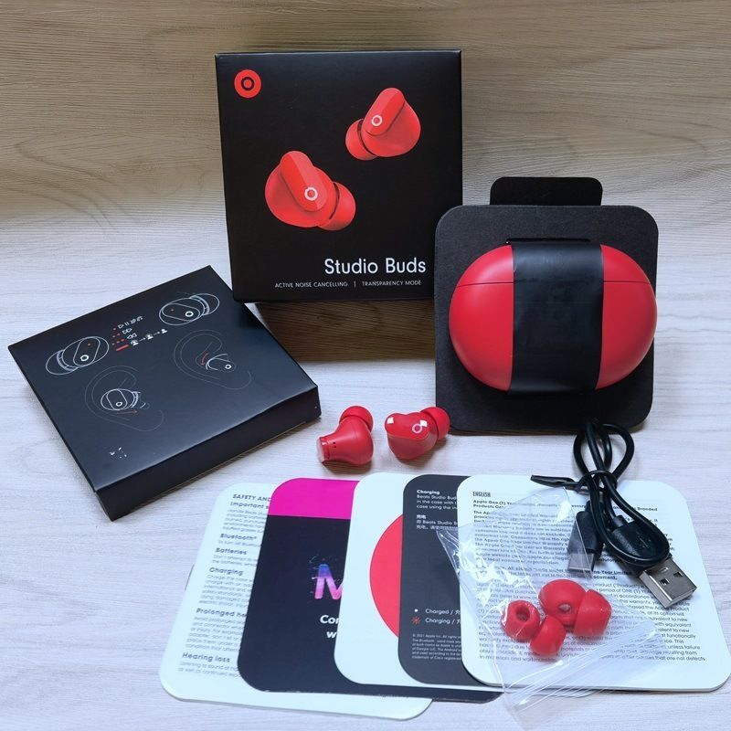 

New Studio Buds Bluetooth Earphones, top configuration (pop-up version), White