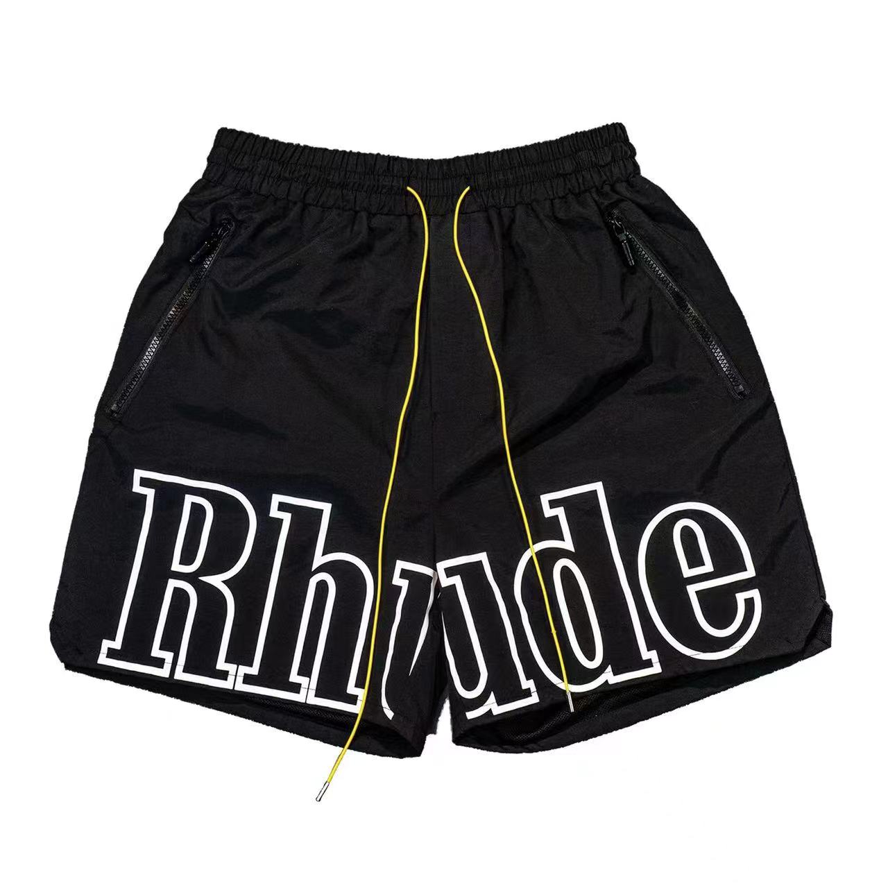

designer mens shorts rhude shorts mens short beach mesh street sweatpants basketball men limited swim knee length hip hop high sports training elastic waist, No.25 2 pieces 10% off